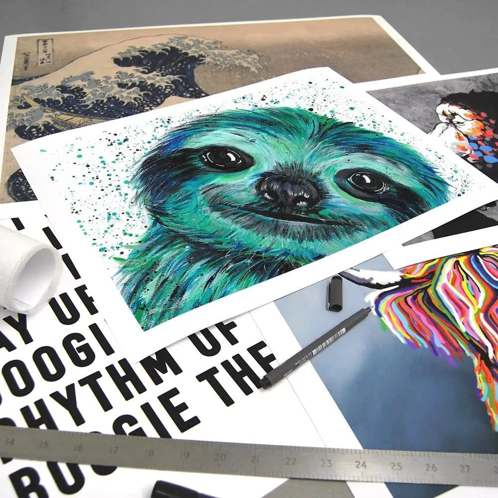 Sloth Otto Art Print Sloth Otto Art Print wall art product Emma LC Art