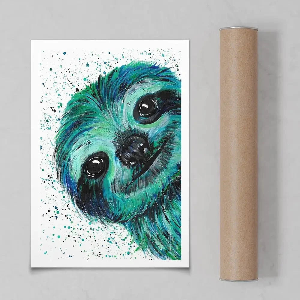 Sloth Otto Art Print Sloth Otto Art Print wall art product Emma LC Art