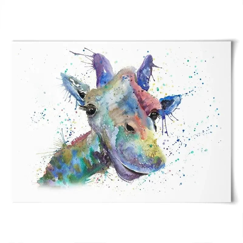 Smiling Giraffe Art Print Smiling Giraffe Art Print wall art product Jamie Taylor