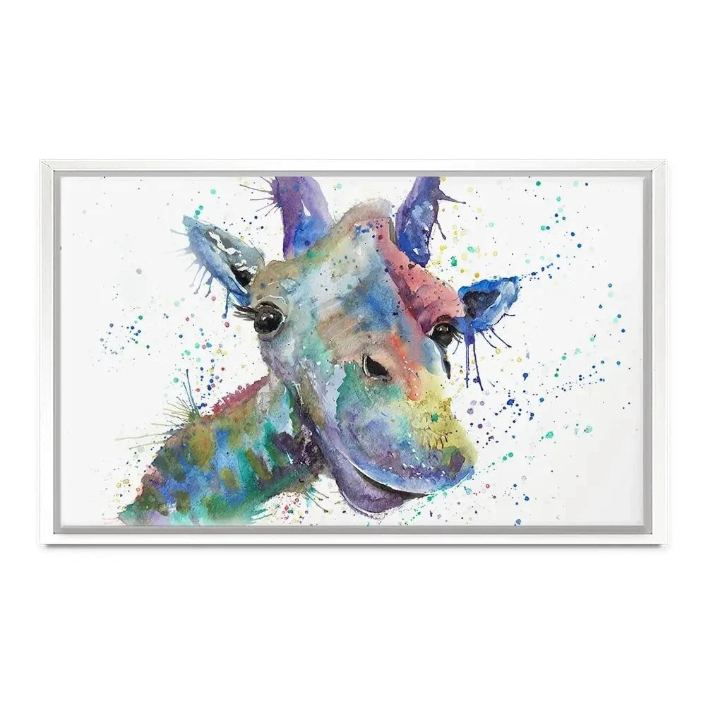 Smiling Giraffe Canvas Print Smiling Giraffe Canvas Print wall art product Jamie Taylor