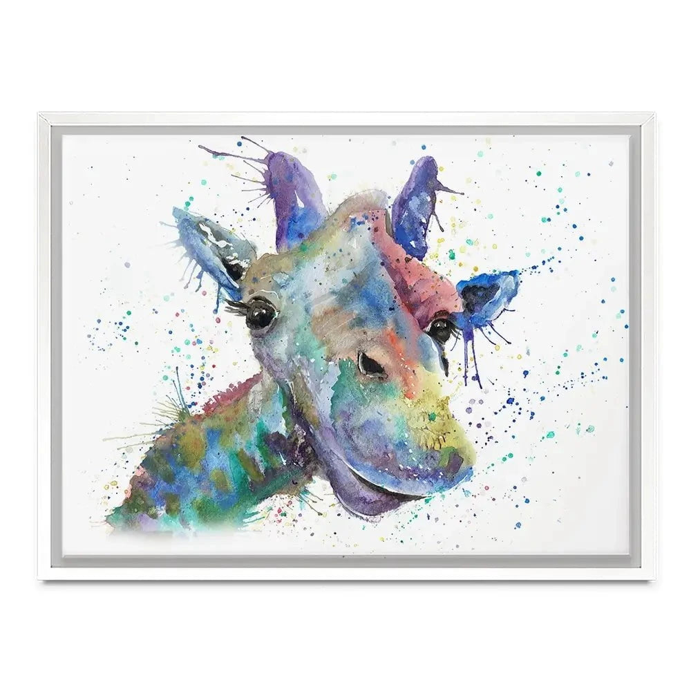 Smiling Giraffe Canvas Print Smiling Giraffe Canvas Print wall art product Jamie Taylor