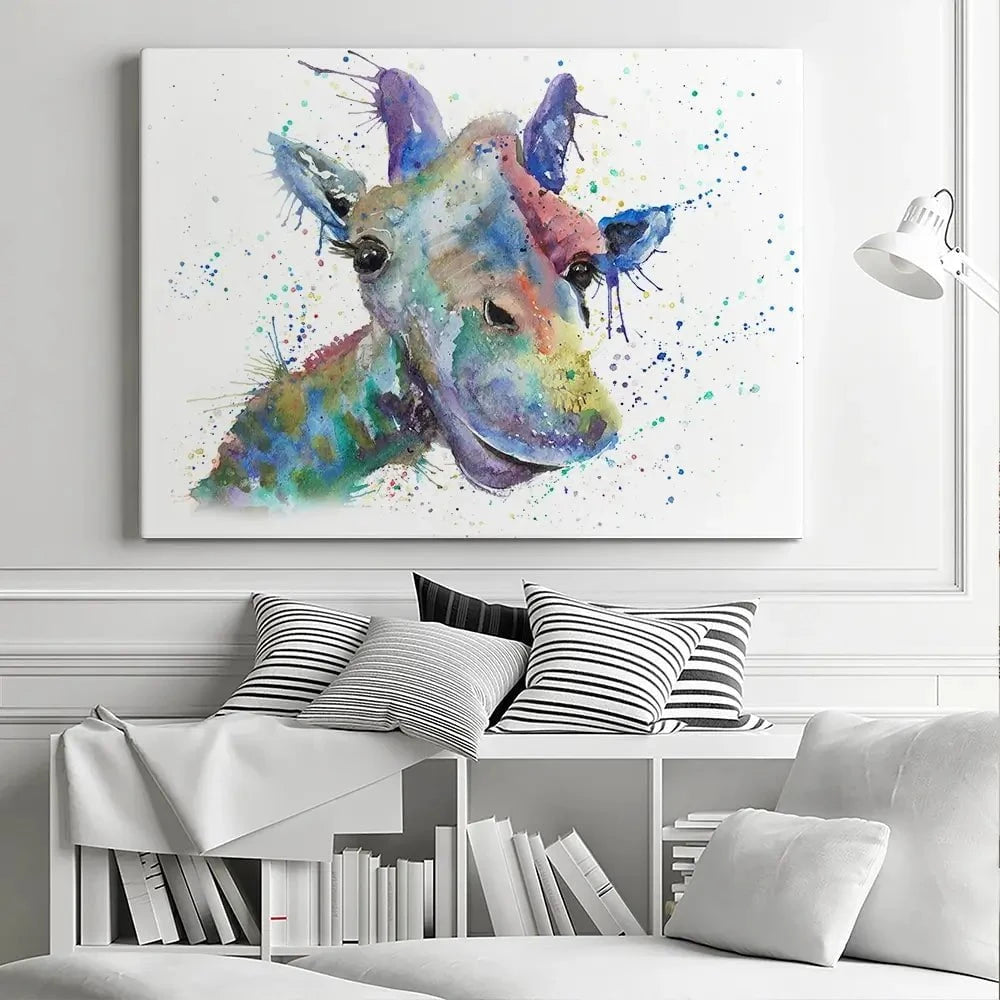 Smiling Giraffe Canvas Print Smiling Giraffe Canvas Print wall art product Jamie Taylor