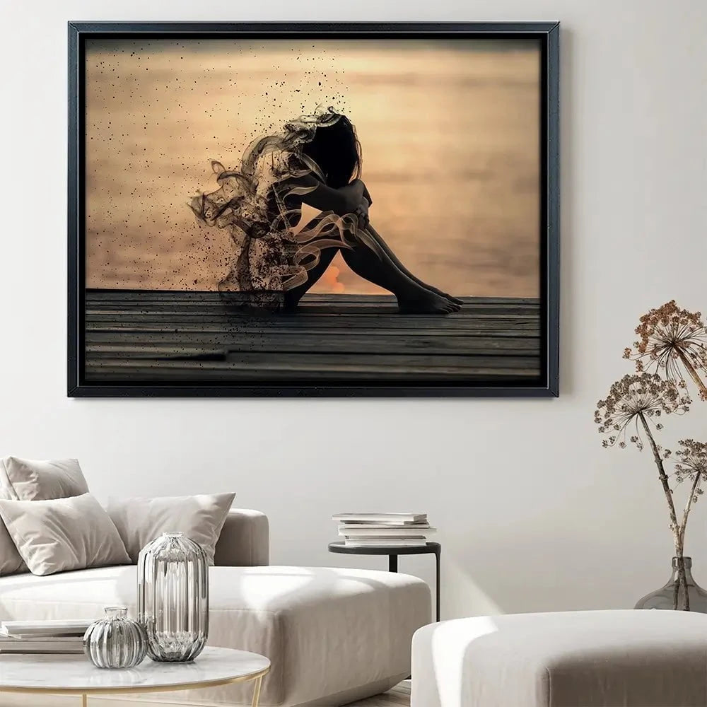 Smoke Girl Canvas Print Smoke Girl Canvas Print wall art product abu asyl / Shutterstock