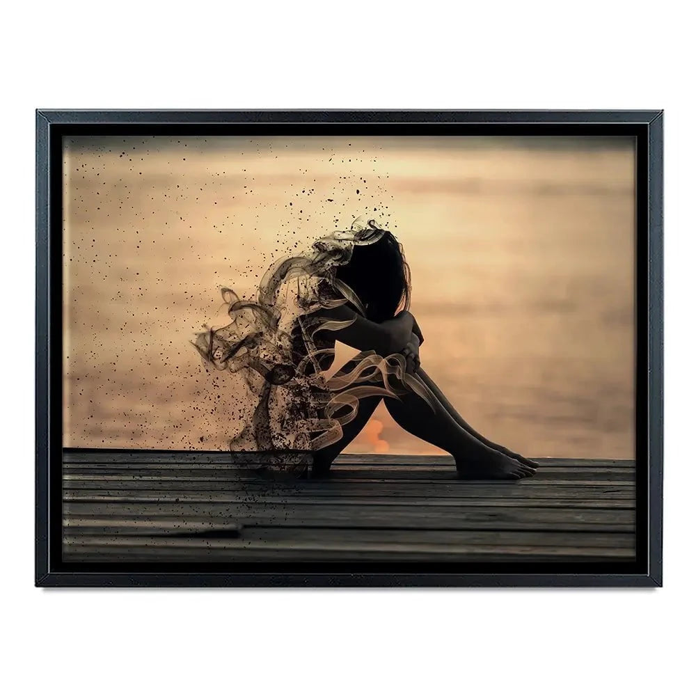 Smoke Girl Canvas Print Smoke Girl Canvas Print wall art product abu asyl / Shutterstock