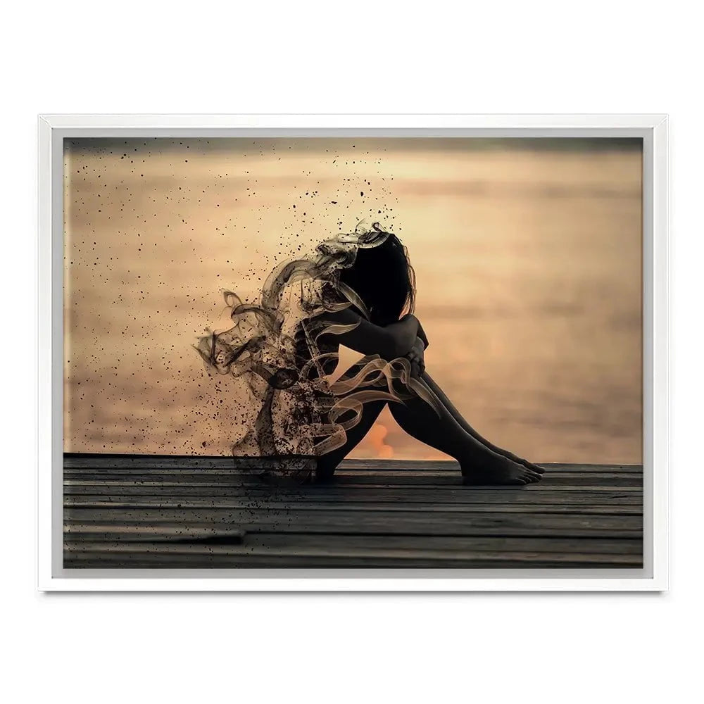 Smoke Girl Canvas Print Smoke Girl Canvas Print wall art product abu asyl / Shutterstock