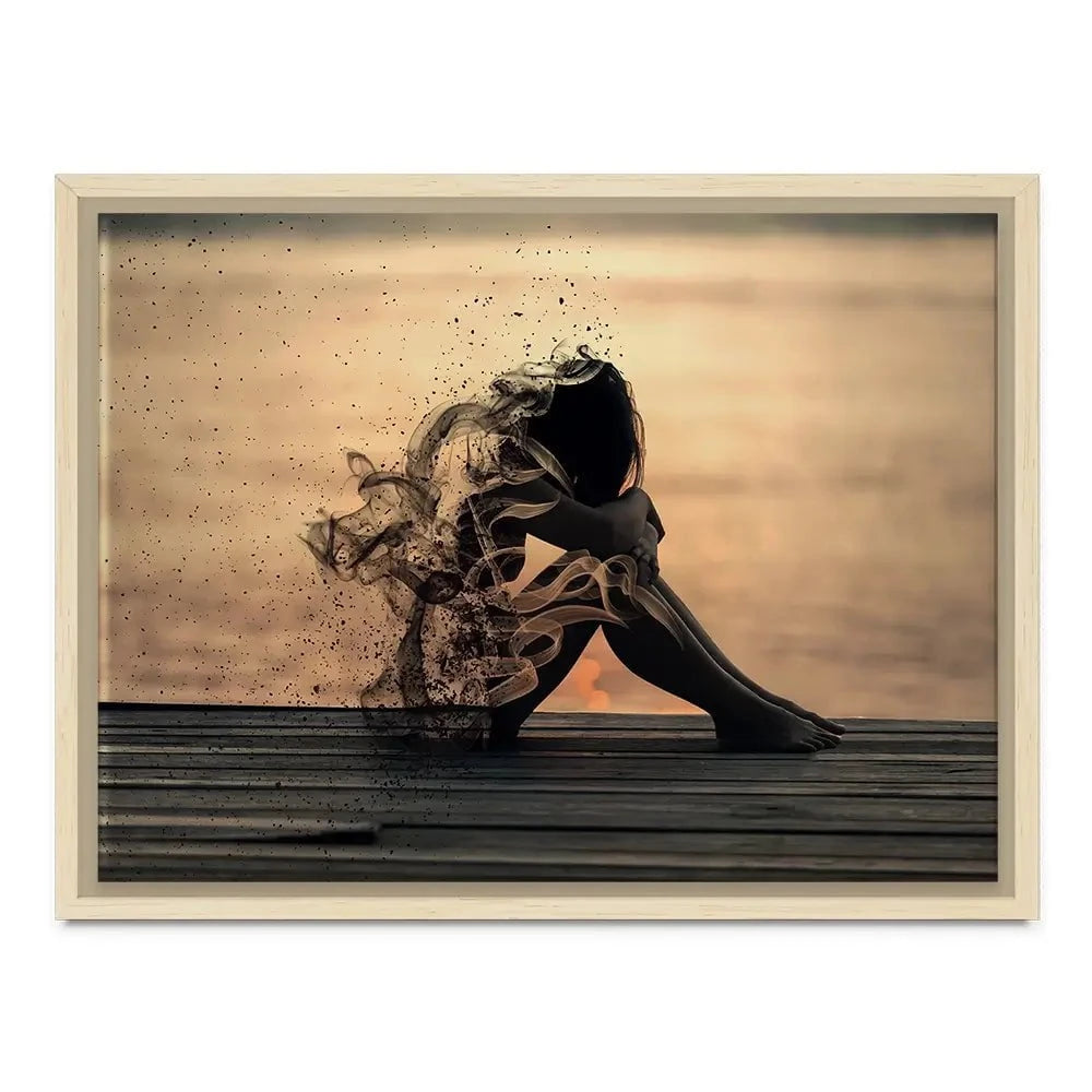 Smoke Girl Canvas Print Smoke Girl Canvas Print wall art product abu asyl / Shutterstock