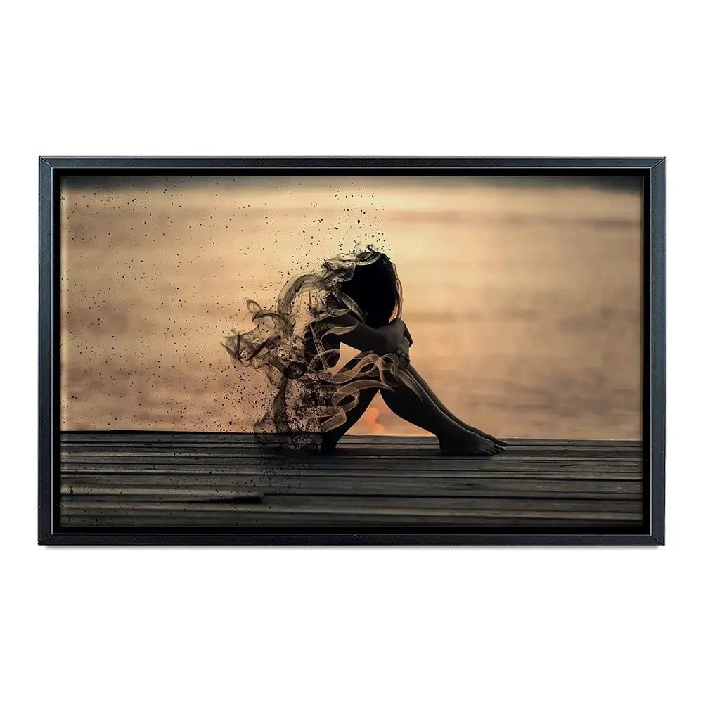 Smoke Girl Canvas Print Smoke Girl Canvas Print wall art product abu asyl / Shutterstock
