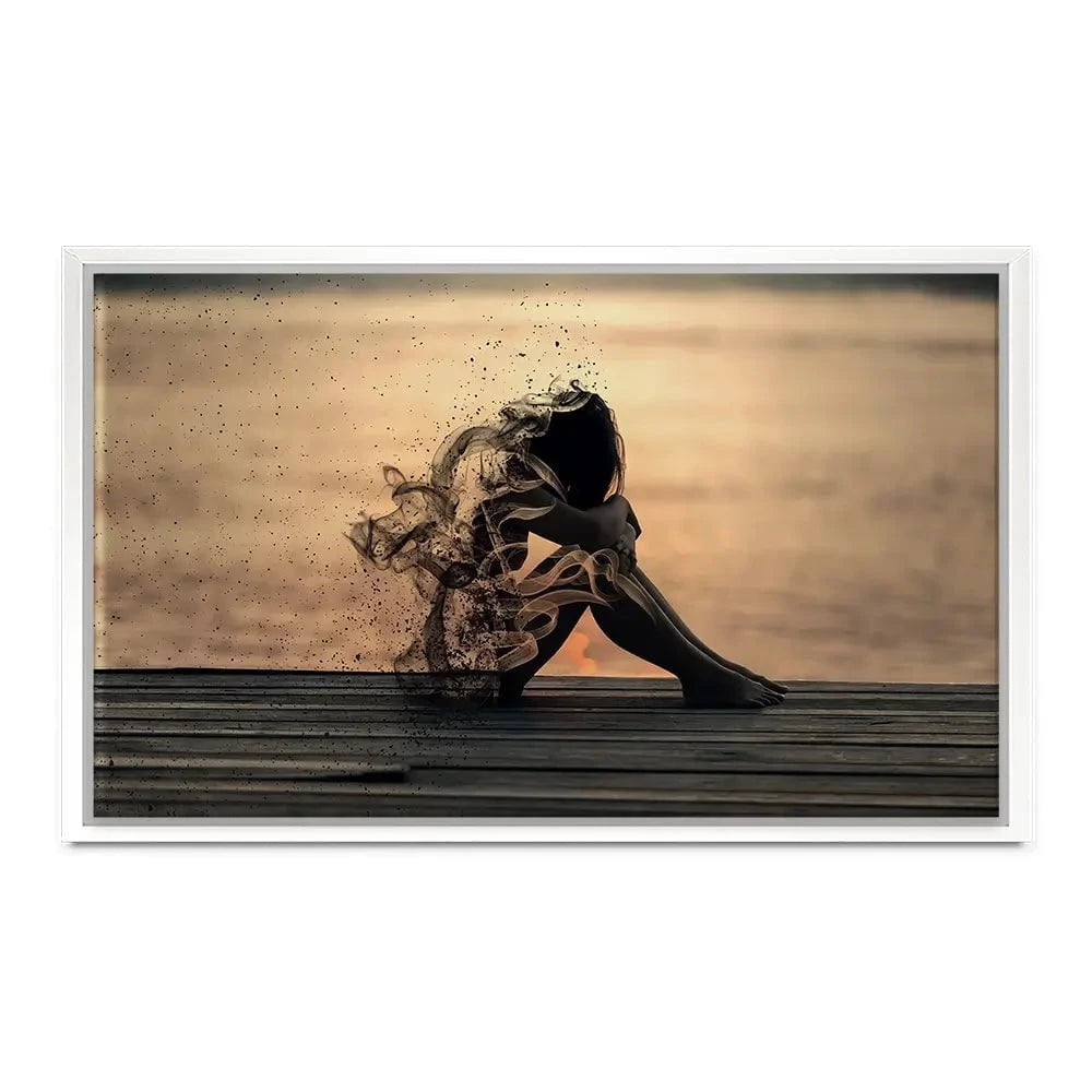 Smoke Girl Canvas Print Smoke Girl Canvas Print wall art product abu asyl / Shutterstock