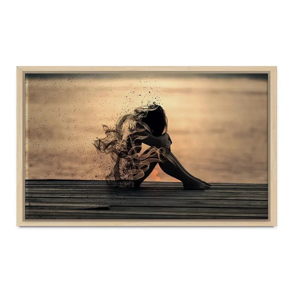 Smoke Girl Canvas Print Smoke Girl Canvas Print wall art product abu asyl / Shutterstock
