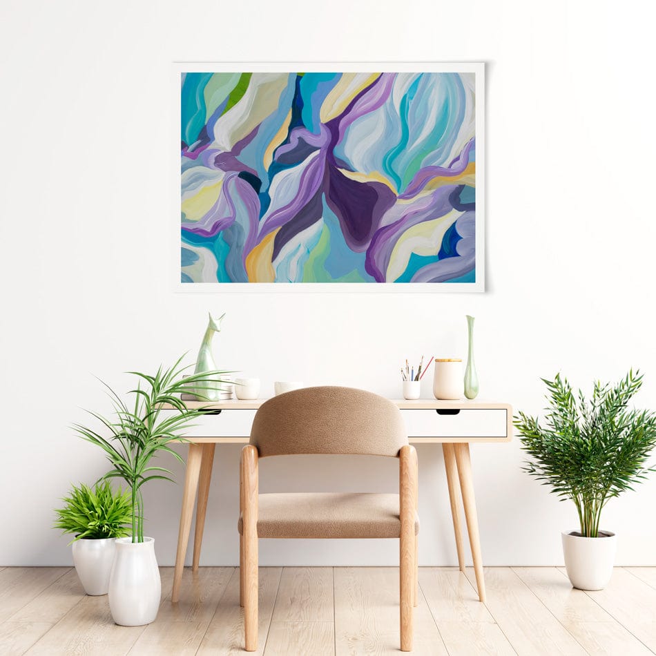 Smooth Purple Art Print wall art product Olga Tkachyk