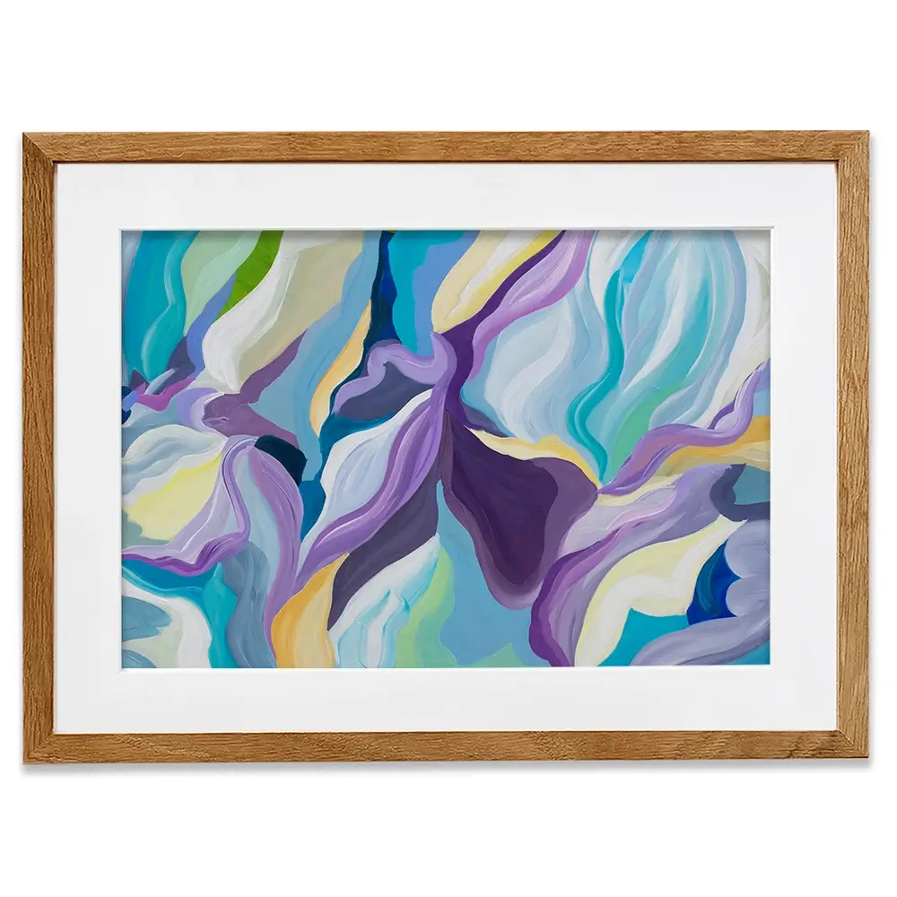 Smooth Purple Framed Art Print Smooth Purple Framed Art Print wall art product Olga Tkachyk