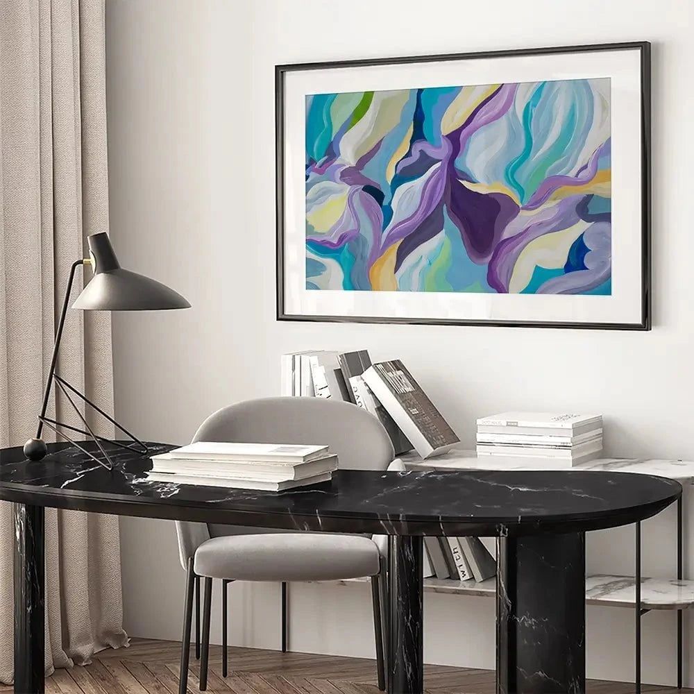 Smooth Purple Framed Art Print Smooth Purple Framed Art Print wall art product Olga Tkachyk