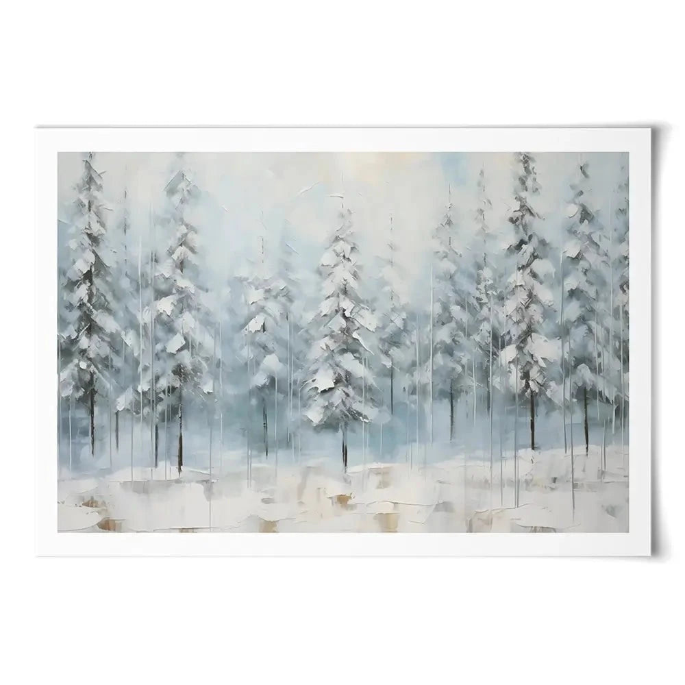 Snow Dusted Trees Art Print Snow Dusted Trees Art Print wall art product Franklyn Gregory - Independent