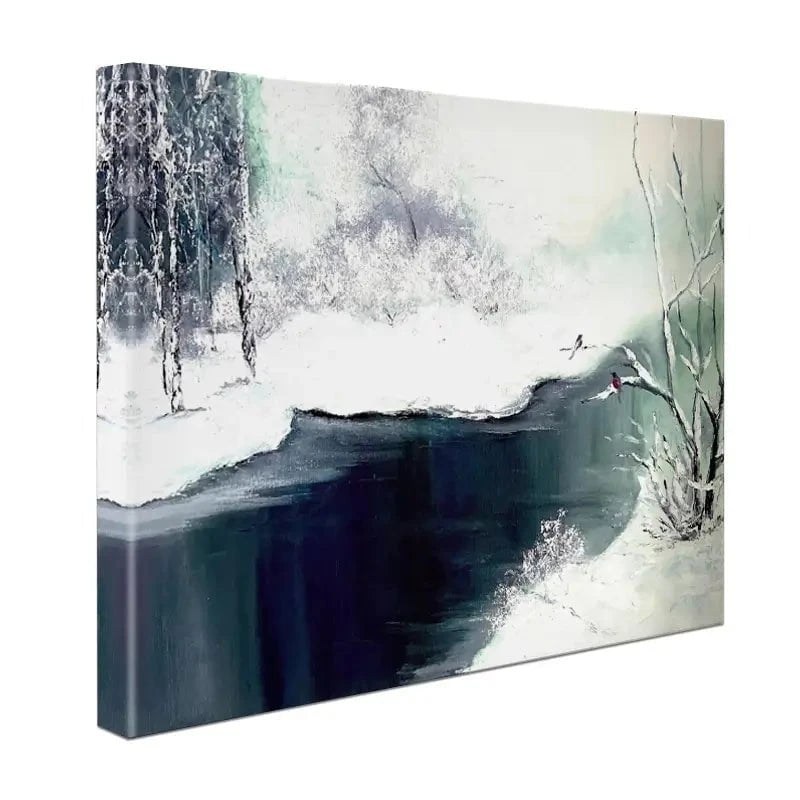 Snow Winter Canvas Print Snow Winter Canvas Print wall art product Violeta Allaberdieva