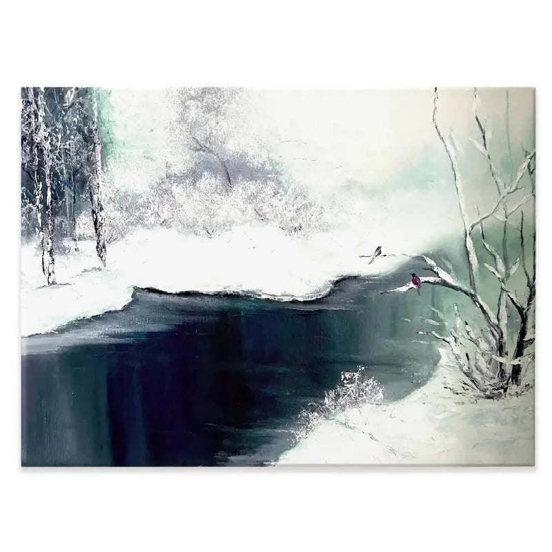 Snow Winter Canvas Print Snow Winter Canvas Print wall art product Violeta Allaberdieva