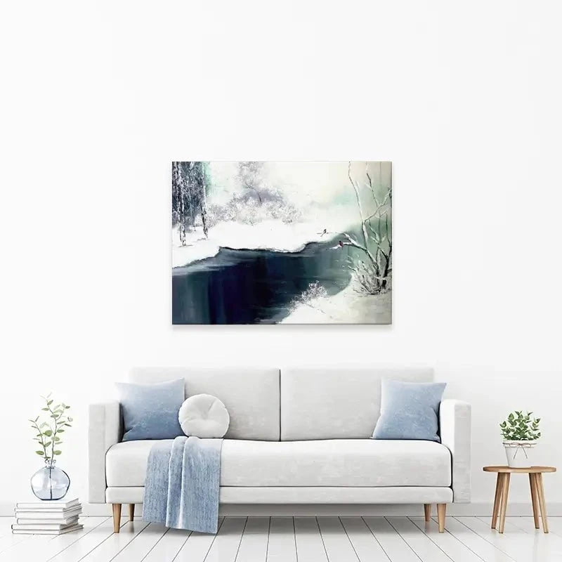 Snow Winter Canvas Print Snow Winter Canvas Print wall art product Violeta Allaberdieva