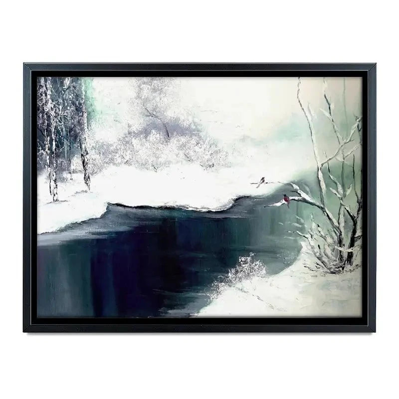 Snow Winter Canvas Print Snow Winter Canvas Print wall art product Violeta Allaberdieva