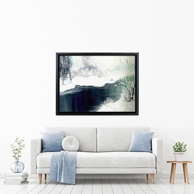 Snow Winter Canvas Print Snow Winter Canvas Print wall art product Violeta Allaberdieva