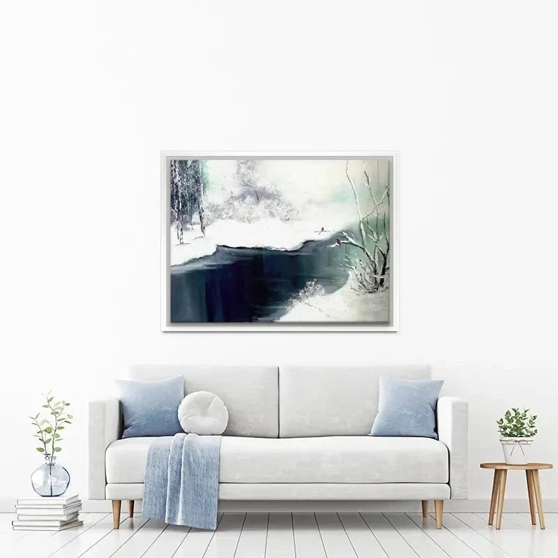 Snow Winter Canvas Print Snow Winter Canvas Print wall art product Violeta Allaberdieva