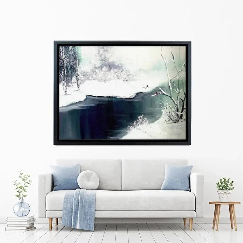 Snow Winter Canvas Print Snow Winter Canvas Print wall art product Violeta Allaberdieva