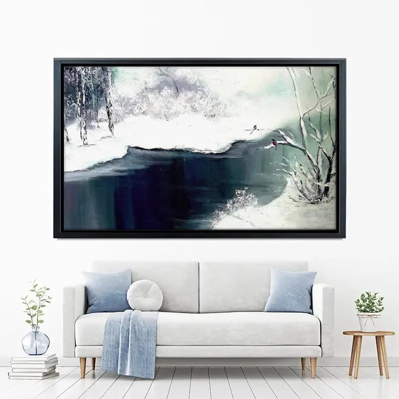 Snow Winter Canvas Print Snow Winter Canvas Print wall art product Violeta Allaberdieva