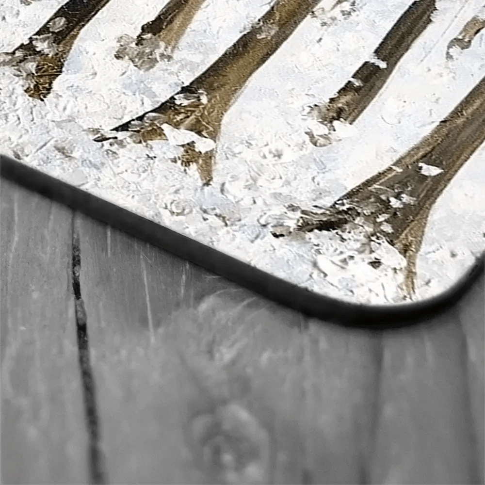 Snowy Forest Coaster Set Snowy Forest Coaster Set wall art product Charlotte Anna Reed