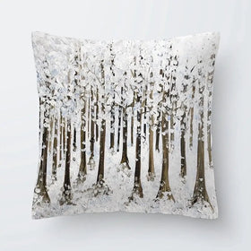 Snowy Forest Cushion Snowy Forest Cushion wall art product Charlotte Anna Reed