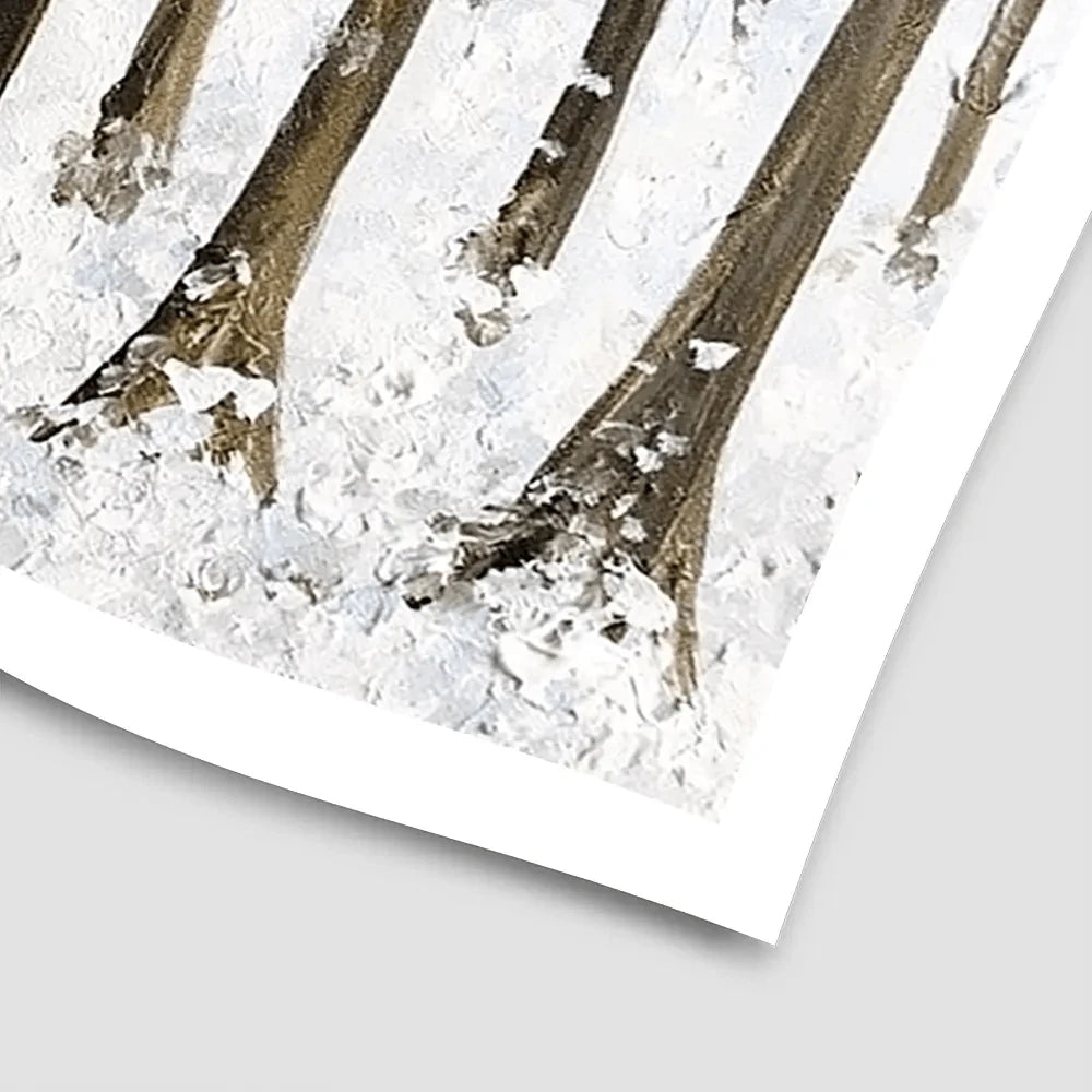 Snowy Forest Square Art Print Snowy Forest Square Art Print wall art product Charlotte Anna Reed