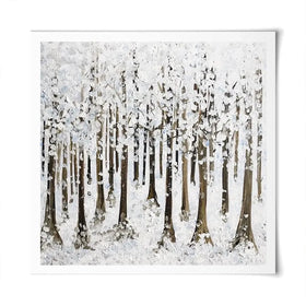 Snowy Forest Square Art Print Snowy Forest Square Art Print wall art product Charlotte Anna Reed