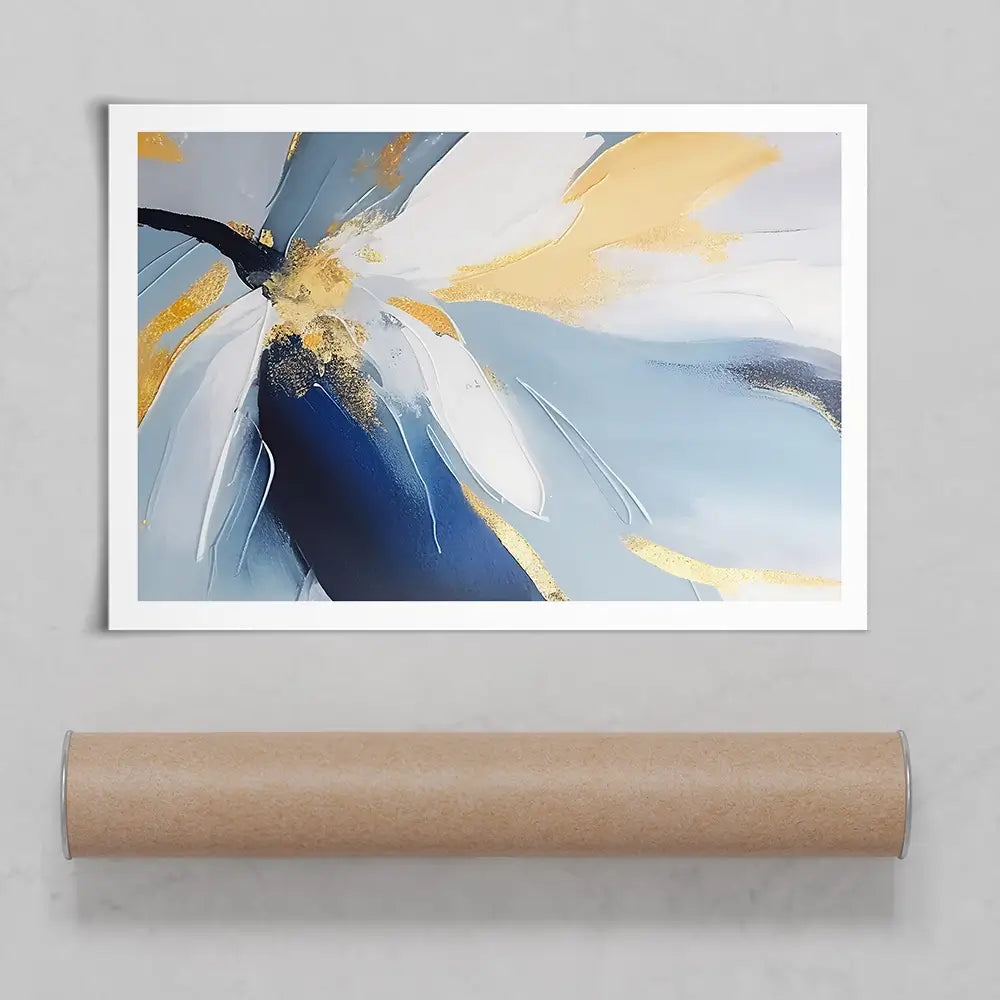 Soft Blue Petals Art Print Soft Blue Petals Art Print wall art product Art Print Shop