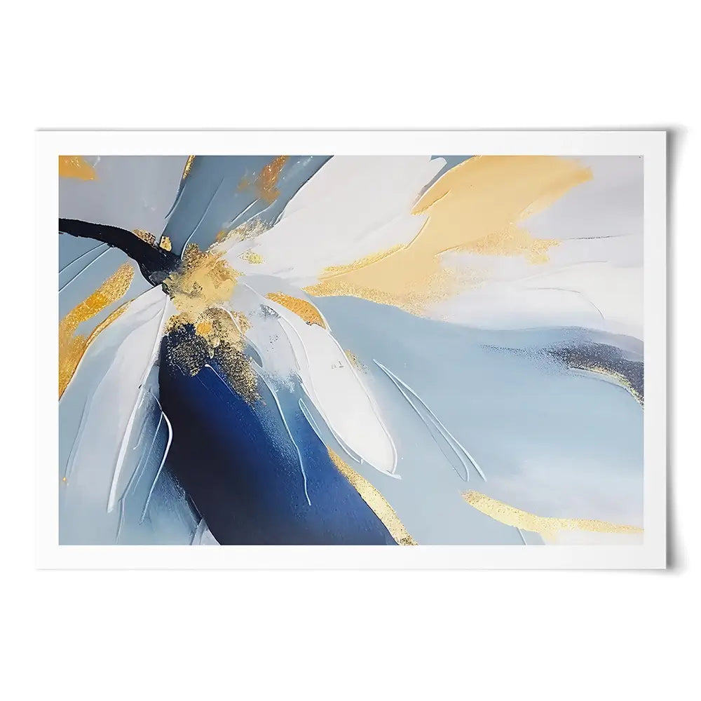 Soft Blue Petals Art Print Soft Blue Petals Art Print wall art product Art Print Shop