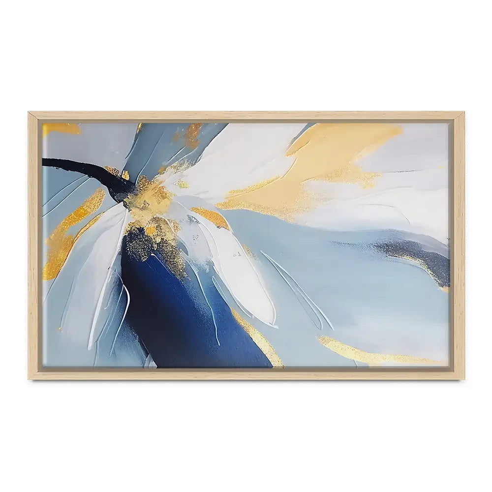 Soft Blue Petals Canvas Print Soft Blue Petals Canvas Print wall art product Art Print Shop