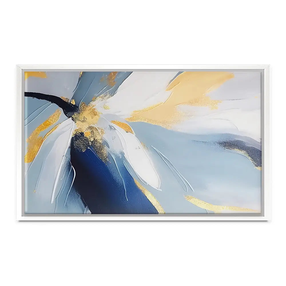 Soft Blue Petals Canvas Print Soft Blue Petals Canvas Print wall art product Art Print Shop