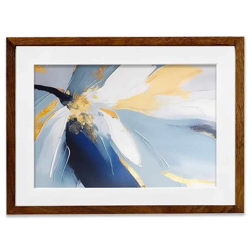 Soft Blue Petals Framed Art Print Soft Blue Petals Framed Art Print wall art product Art Print Shop