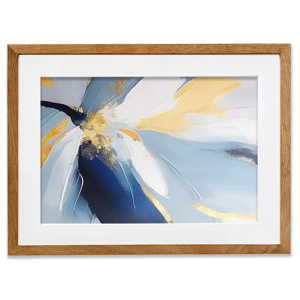 Soft Blue Petals Framed Art Print Soft Blue Petals Framed Art Print wall art product Art Print Shop