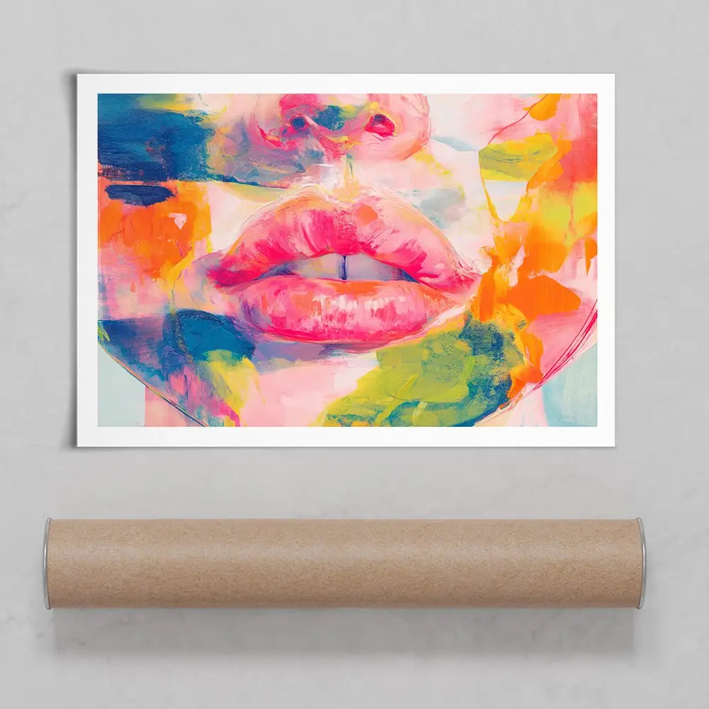 Soft Focus Lips Art Print Soft Focus Lips Art Print wall art product Chromatic Storm Studio