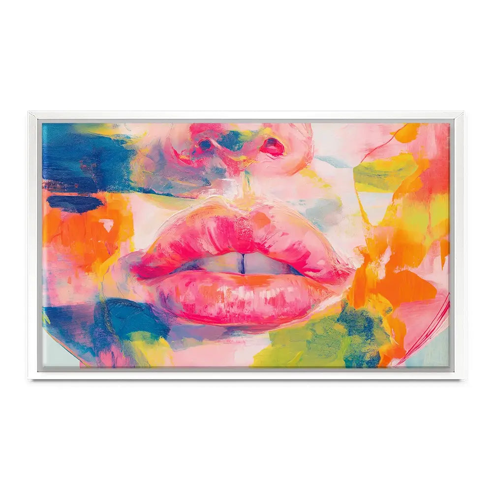 Soft Focus Lips Canvas Print Soft Focus Lips Canvas Print wall art product Chromatic Storm Studio