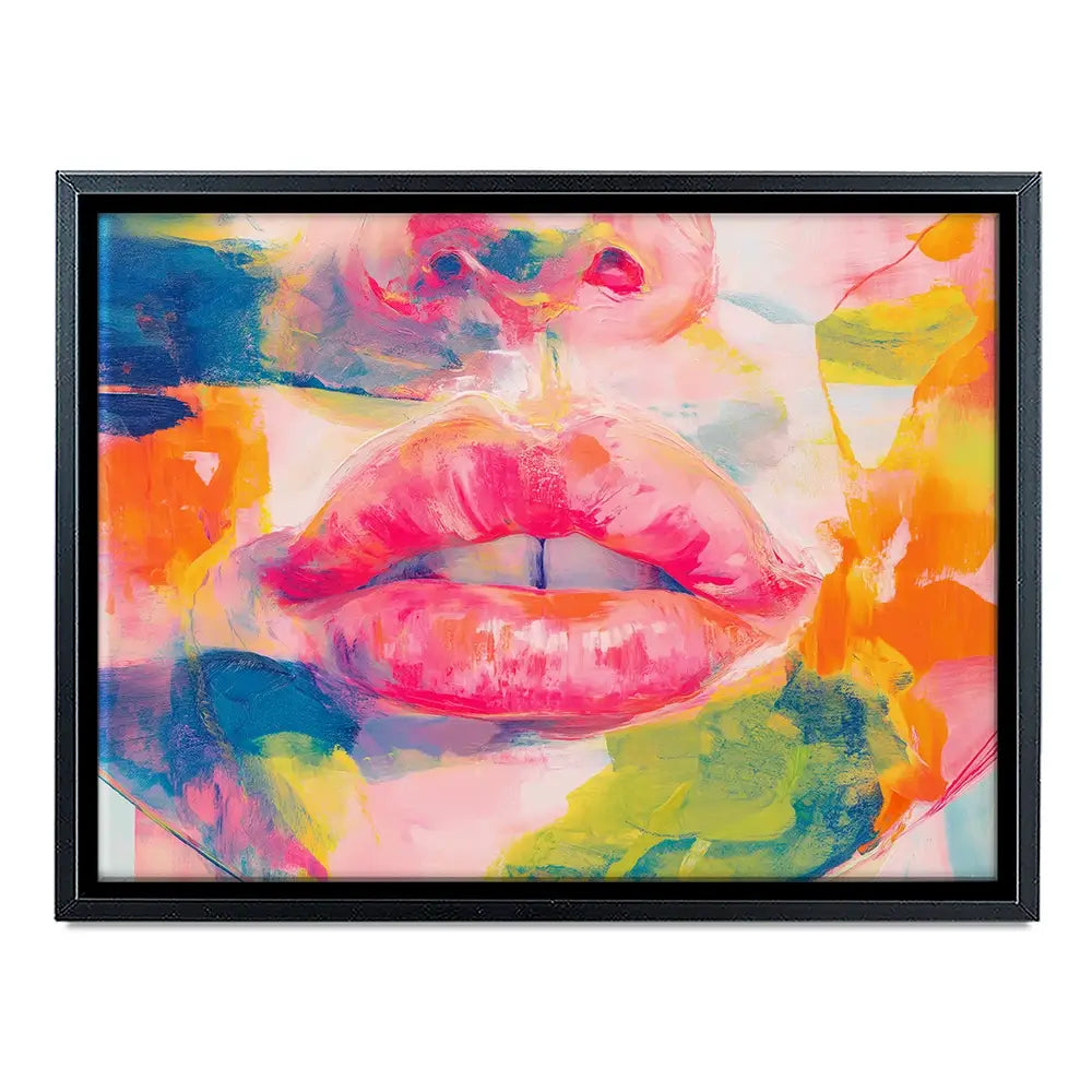 Soft Focus Lips Canvas Print Soft Focus Lips Canvas Print wall art product Chromatic Storm Studio