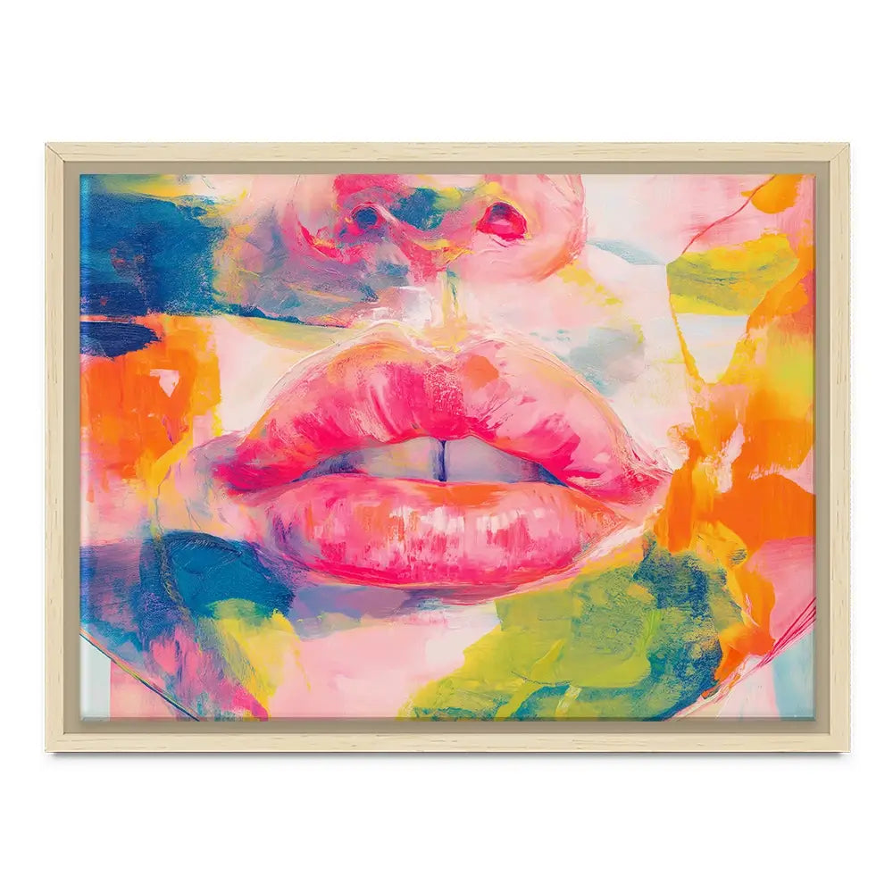 Soft Focus Lips Canvas Print Soft Focus Lips Canvas Print wall art product Chromatic Storm Studio