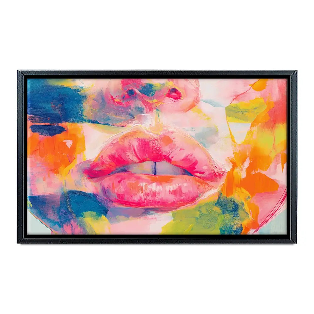 Soft Focus Lips Canvas Print Soft Focus Lips Canvas Print wall art product Chromatic Storm Studio