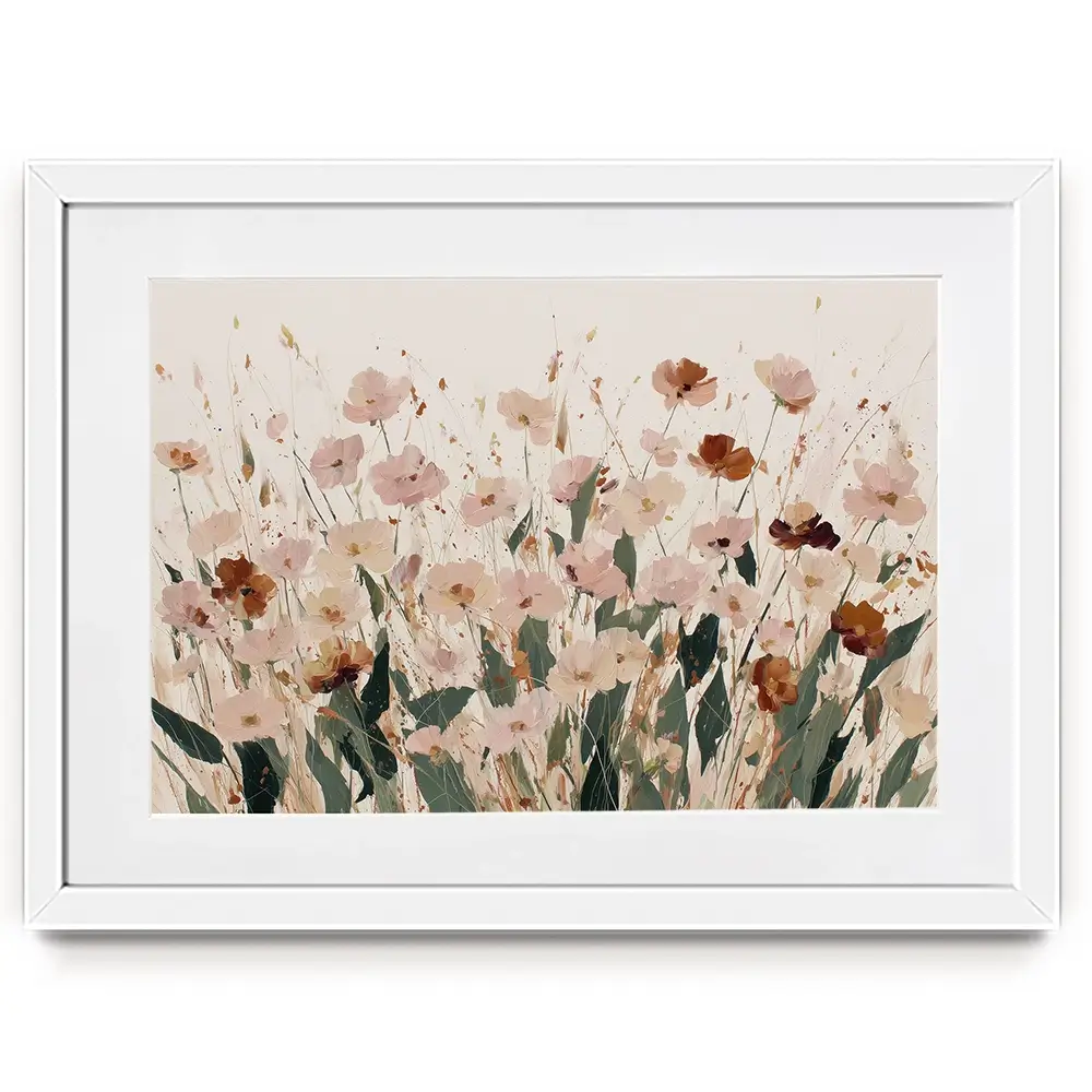 Soft Light Wildflowers Framed Art Print Soft Light Wildflowers Framed Art Print wall art product Chromatic Storm Studio