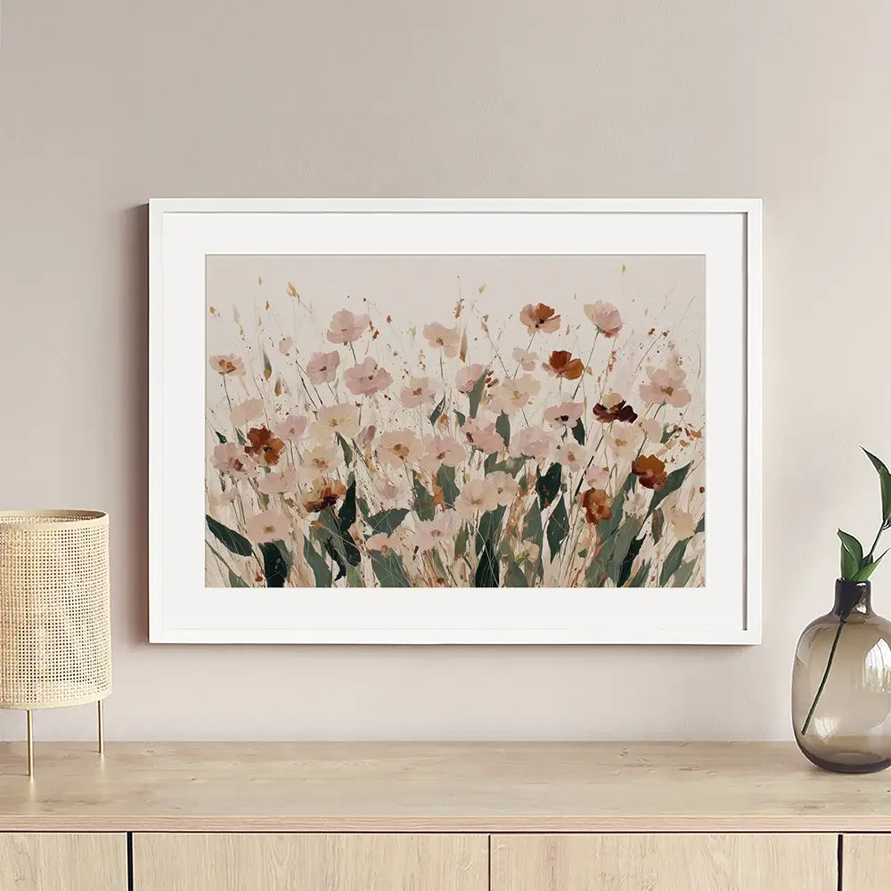 Soft Light Wildflowers Framed Art Print Soft Light Wildflowers Framed Art Print wall art product Chromatic Storm Studio