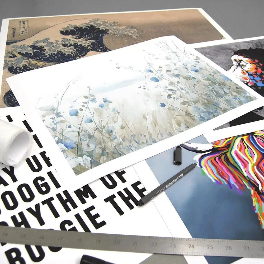 Soft Ocean Flowers Art Print Soft Ocean Flowers Art Print wall art product Arlington Prints - Independent