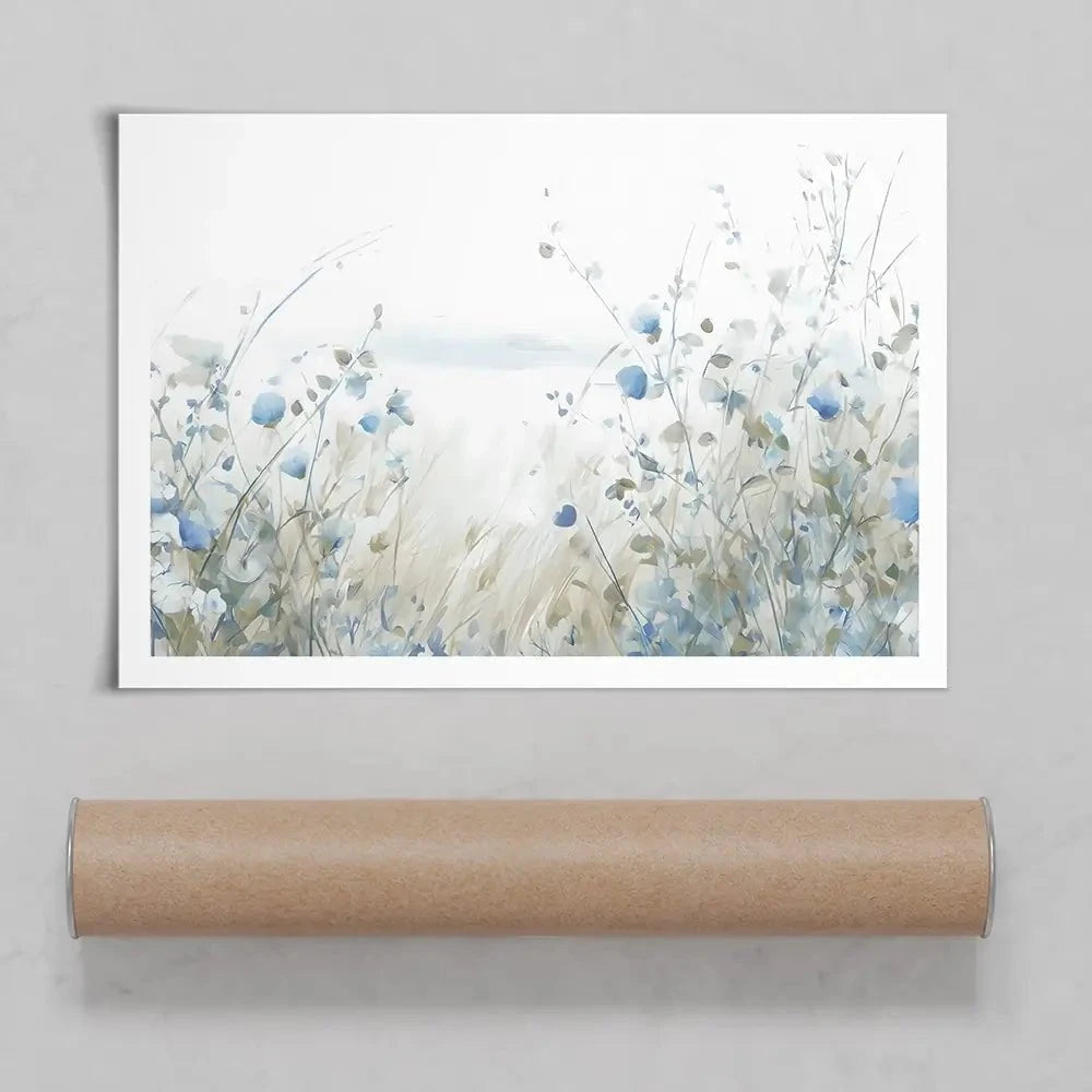 Soft Ocean Flowers Art Print Soft Ocean Flowers Art Print wall art product Arlington Prints - Independent
