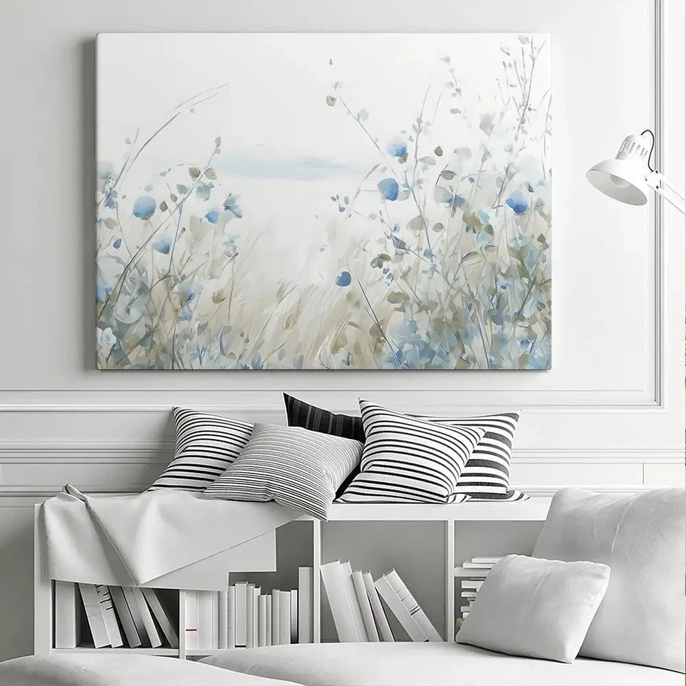 Soft Ocean Flowers Canvas Print Soft Ocean Flowers Canvas Print wall art product Arlington Prints - Independent