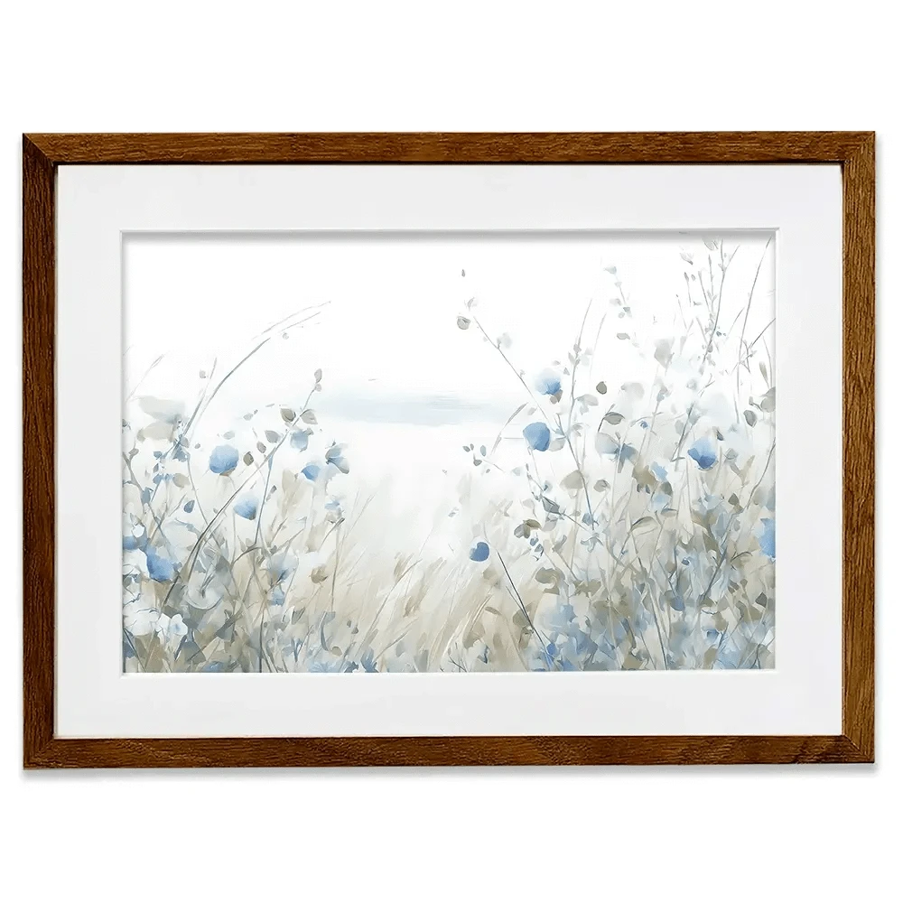 Soft Ocean Flowers Framed Art Print Soft Ocean Flowers Framed Art Print wall art product Arlington Prints - Independent