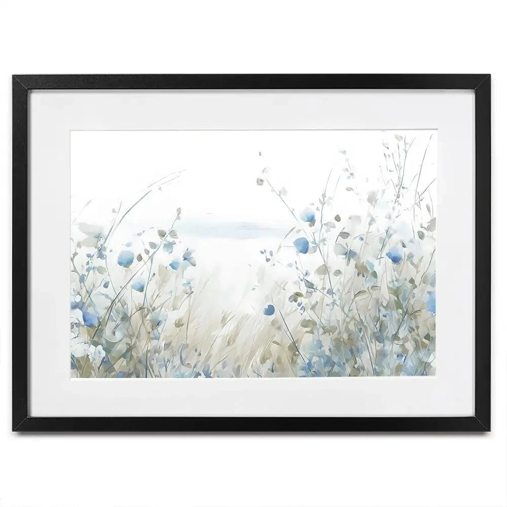 Soft Ocean Flowers Framed Art Print Soft Ocean Flowers Framed Art Print wall art product Arlington Prints - Independent