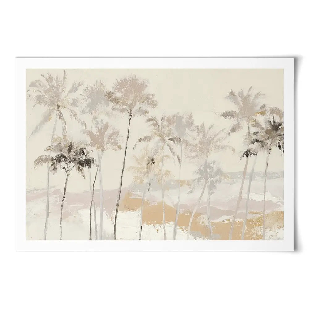 Soft Palm Row Art Print Soft Palm Row Art Print wall art product Chromatic Storm Studio