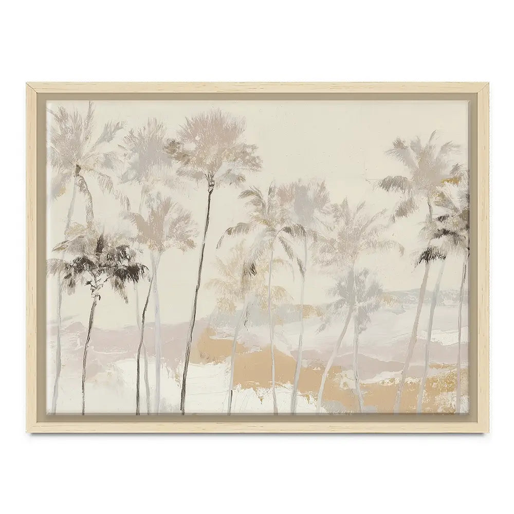 Soft Palm Row Canvas Print Soft Palm Row Canvas Print wall art product Chromatic Storm Studio