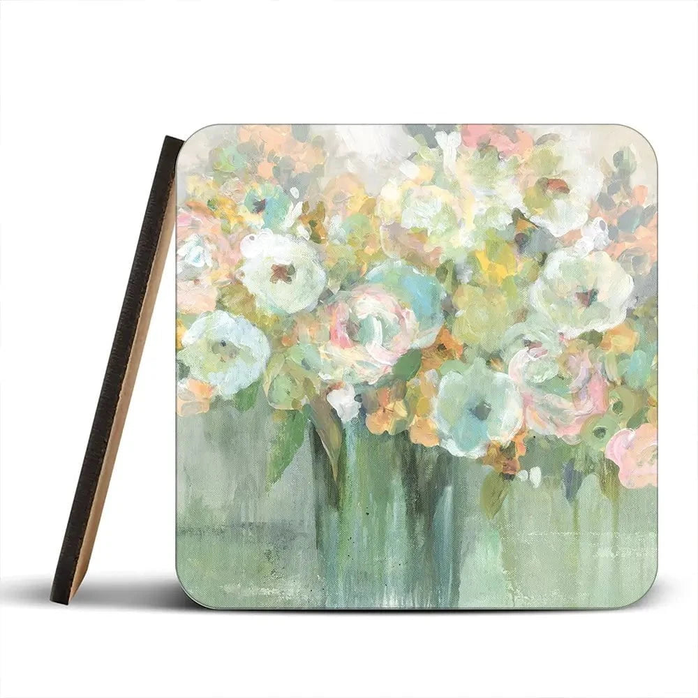 Soft Pastel Arrangement Coaster Set Soft Pastel Arrangement Coaster Set wall art product Carol Robinson